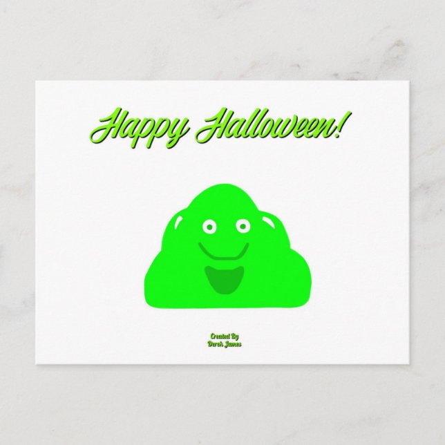 Halloween Blob-vykort Vykort (Framsida)