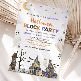 Halloween Blockfest Inbjudningar