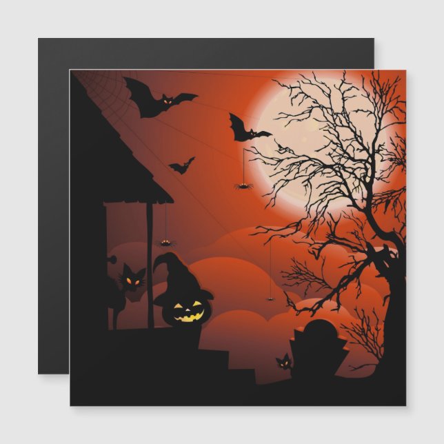 Halloween Blodig Månljus Mardröm (Fram/baksida)