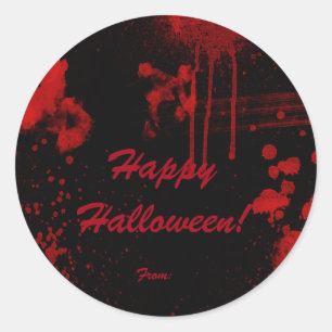 Halloween Blodstänk Kostym Fest Favor Runt Klistermärke
