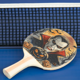 Halloween, blodtörstig vampyr pingisracket