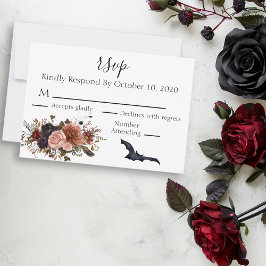 Halloween-Blommigt - höstfärgstaflod OSA Kort