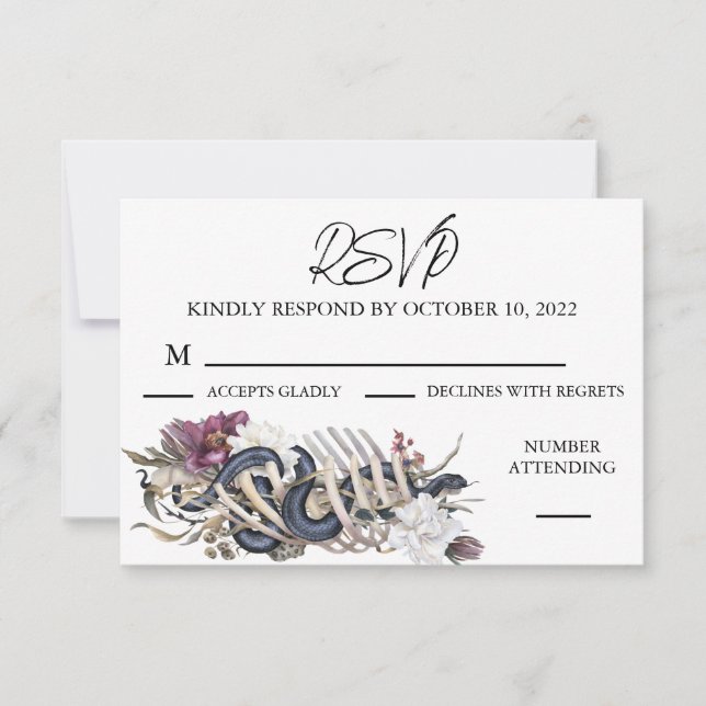 Halloween-Blommigt - vattenfärgsdeoky för hösten OSA Kort (Framsida)