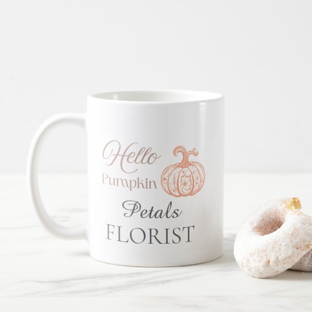 Halloween Blomsterbutik Företagets Varumärke Kaffemugg (Med munk)