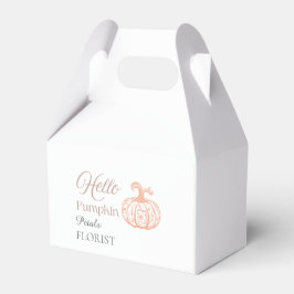 Halloween Blomsterbutik Varumärkesidentitet Pumpki Presentaskar