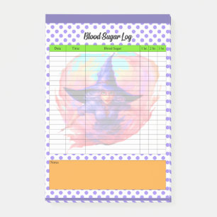 Halloween Blood Sugar Log Post-it Block