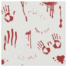 Halloween Bloody Handprint och Blood Splatter Tyg