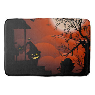 Halloween Bloody Moonlight Nightmare Badrumsmatta
