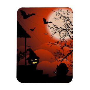Halloween Bloody Moonlight Nightmare Magnet
