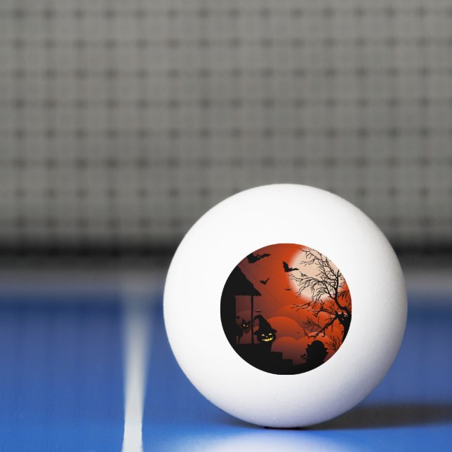 Halloween Bloody Moonlight Nightmare Pingisboll (Netto)