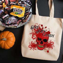 Halloween Bloody Skull Personlig Bag Tygkasse