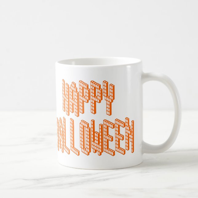 Halloween Blox-text Kaffemugg (Höger)