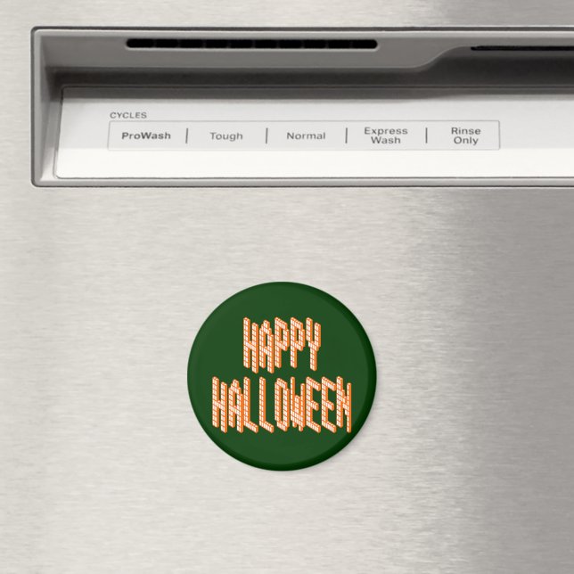 Halloween Blox-text Magnet (In Situ (Dishwasher))