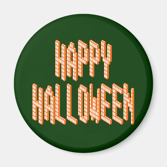 Halloween Blox-text Magnet (Framsidan)