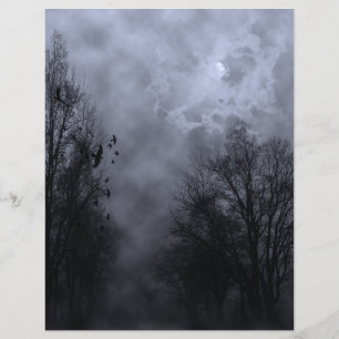 Halloween Blue Mist Himlar med Ravens Flyer