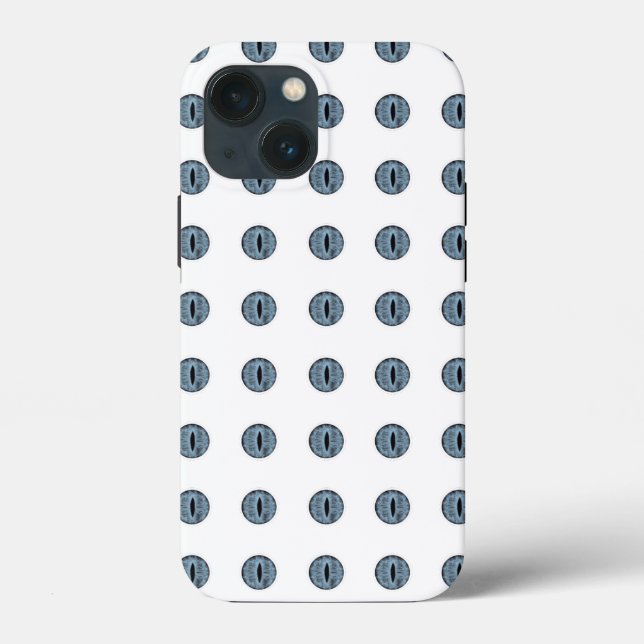 Halloween Blue Polka Dot Öga (Baksida)