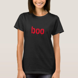 Halloween-bojor, röd svart läskläck t shirt