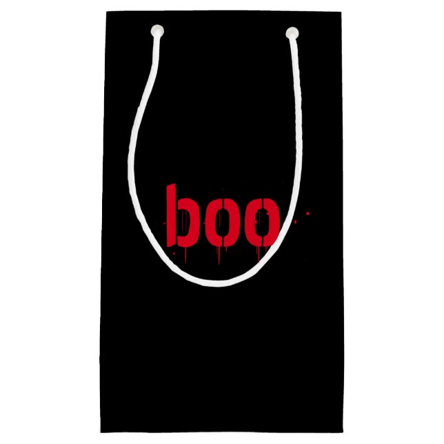 Halloween-bojrött, läskigt svart behandling (Framsidan)