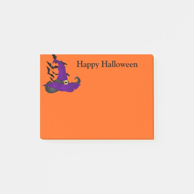 Halloween-bokanteckningar Post-it Block (Framsida)