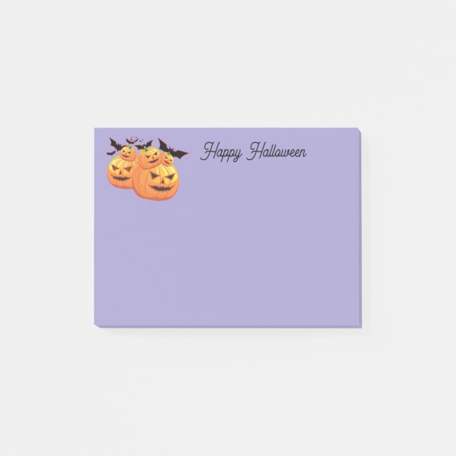 Halloween-bokanteckningar Post-it Block (Framsida)