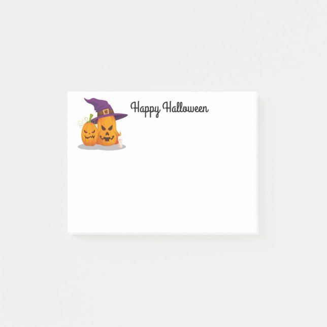Halloween-bokanteckningar Post-it Block (Framsida)