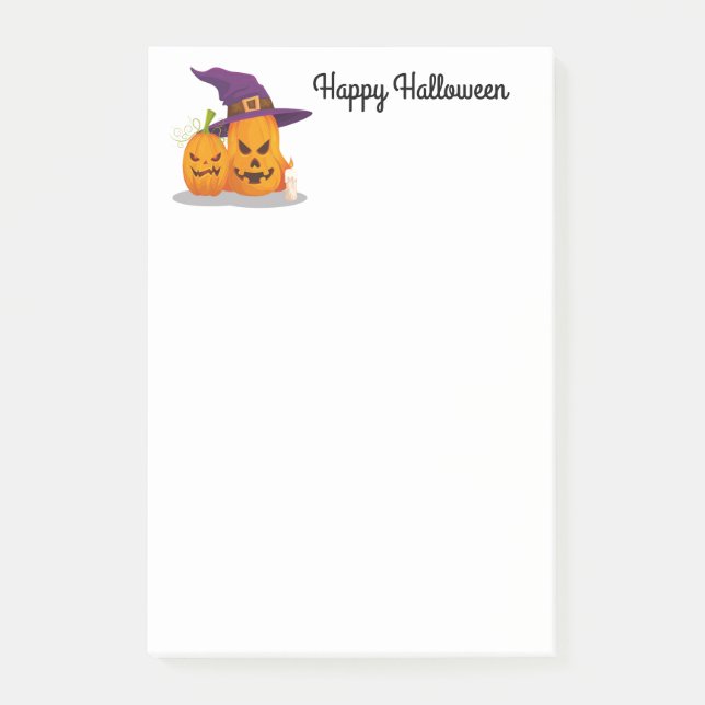 Halloween-bokanteckningar Post-it Block (Framsida)