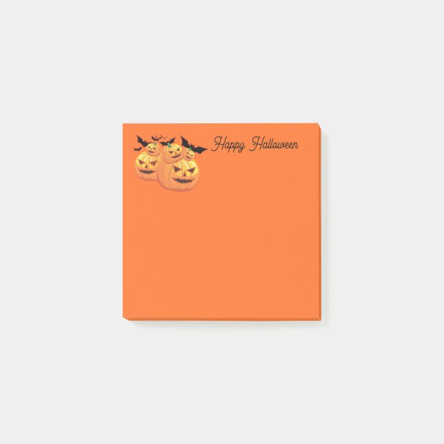Halloween-bokanteckningar Post-it Block (Framsida)