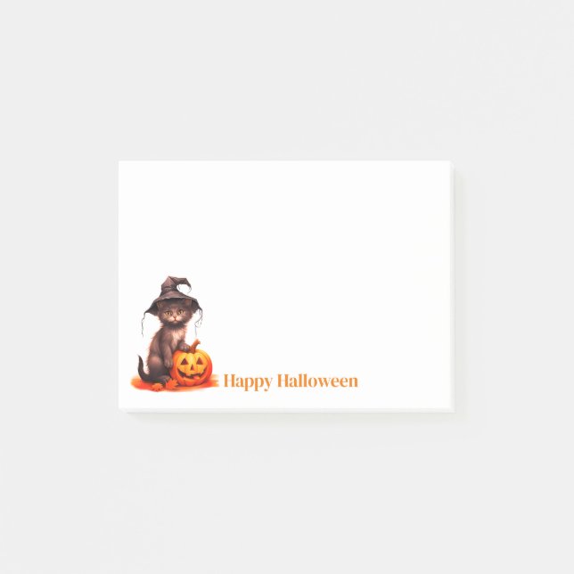 Halloween-bokanteckningar Post-it Block (Framsida)