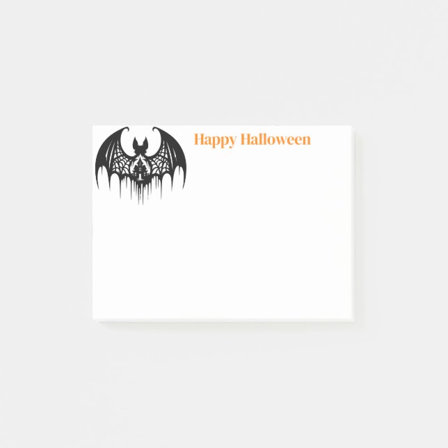 Halloween-bokanteckningar Post-it Block (Framsida)