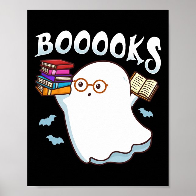 Halloween Bokar Librarian English Lacher Reader R Poster (Framsidan)