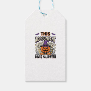 Halloween-bokförare Roligt spöklik skatteperiod_1 Presentetikett
