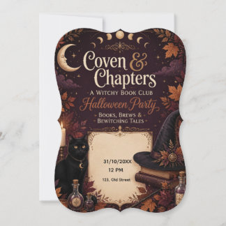 Halloween Bokklubbens Festinladan Julkort