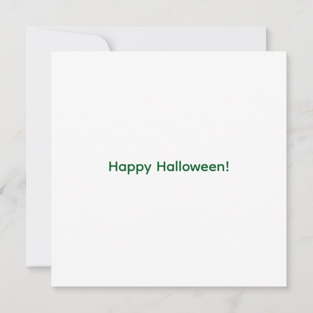 Halloween-bokstav som passar naturen (Baksida)