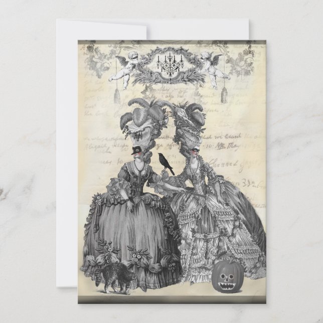 Halloween Boll Inbjudningar (Framsida)