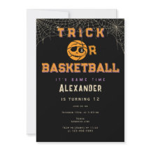 Halloween Boll Trick eller Basketball Birthday