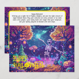 Halloween Bone till Var Vild! Kort! Inbjudningar