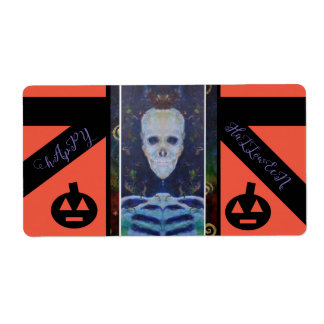 Halloween Bones Skeleton Maureen Girard Fraktsedel