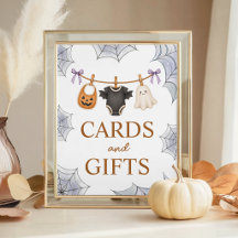 Halloween Boo 8x10 Kort & Presentbordsskylt