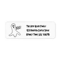 Halloween Boo-Adressetiketter av RoseWrites