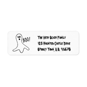 Halloween Boo-Adressetiketter av RoseWrites Returadress Etikett