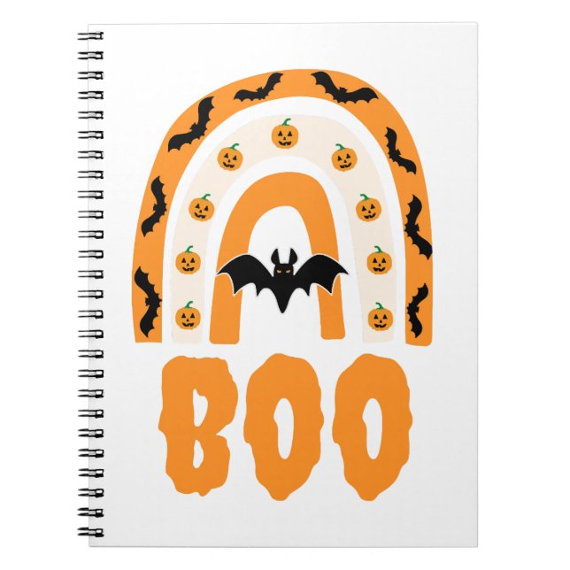Halloween Boo Anteckningsbok (Framsidan)