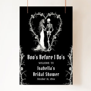 Halloween Boo är här innan jag gör Möhippa Välkomm Poster
