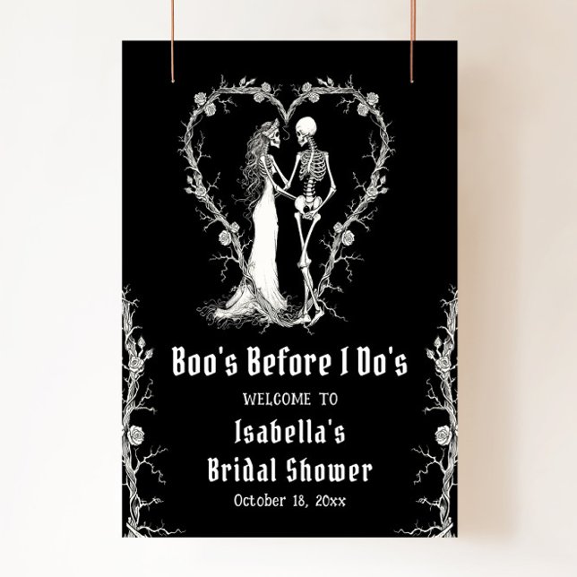 Halloween Boo är här innan jag gör Möhippa Välkomm Poster (Skapare uppladdad)