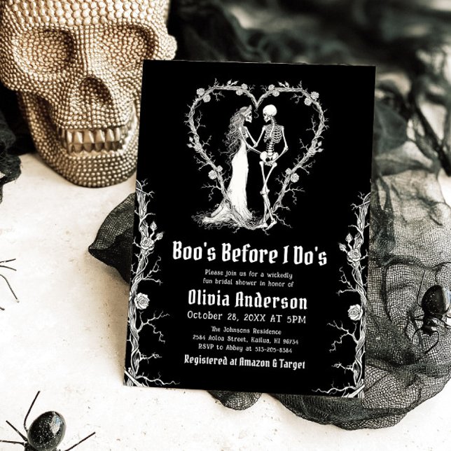 Halloween Boo är innan jag gör Möhippa Inbjudningar (Skapare uppladdad)
