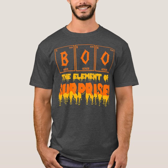 Halloween Boo Art Chemistry Teacher Inslag T Shirt (Framsida)