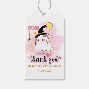 Halloween Boo Baby-dusch Presentetikett