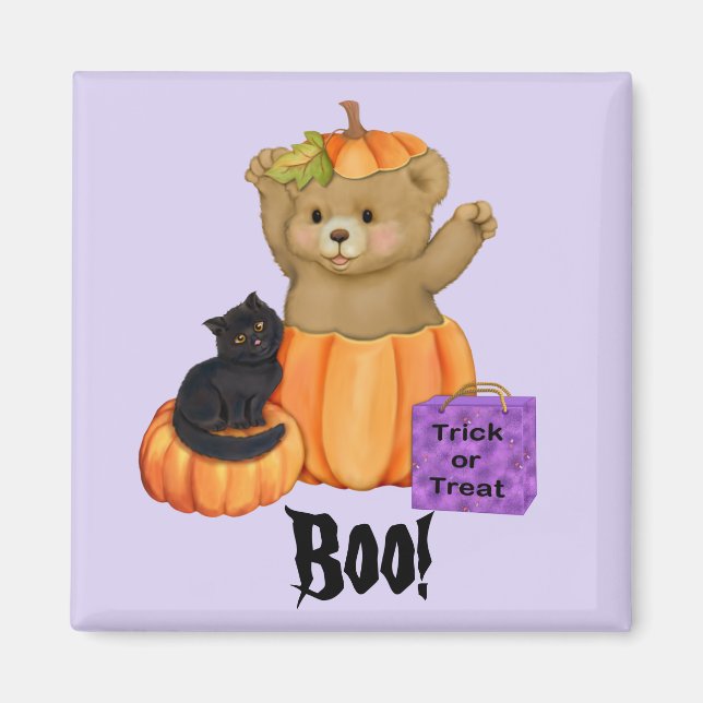 Halloween Boo Bear Magnet (Framsidan)