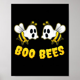 Halloween Boo Bees Matching Par Roligt Poster