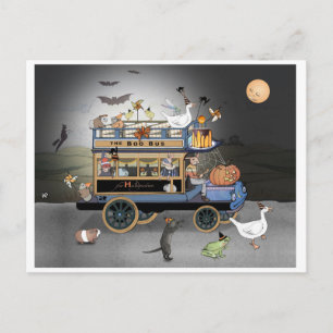 Halloween Boo! Buss Vykort