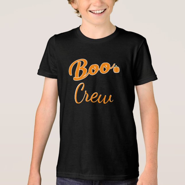 Halloween Boo Crew-familjen matchande kostym T Shirt (Framsida)